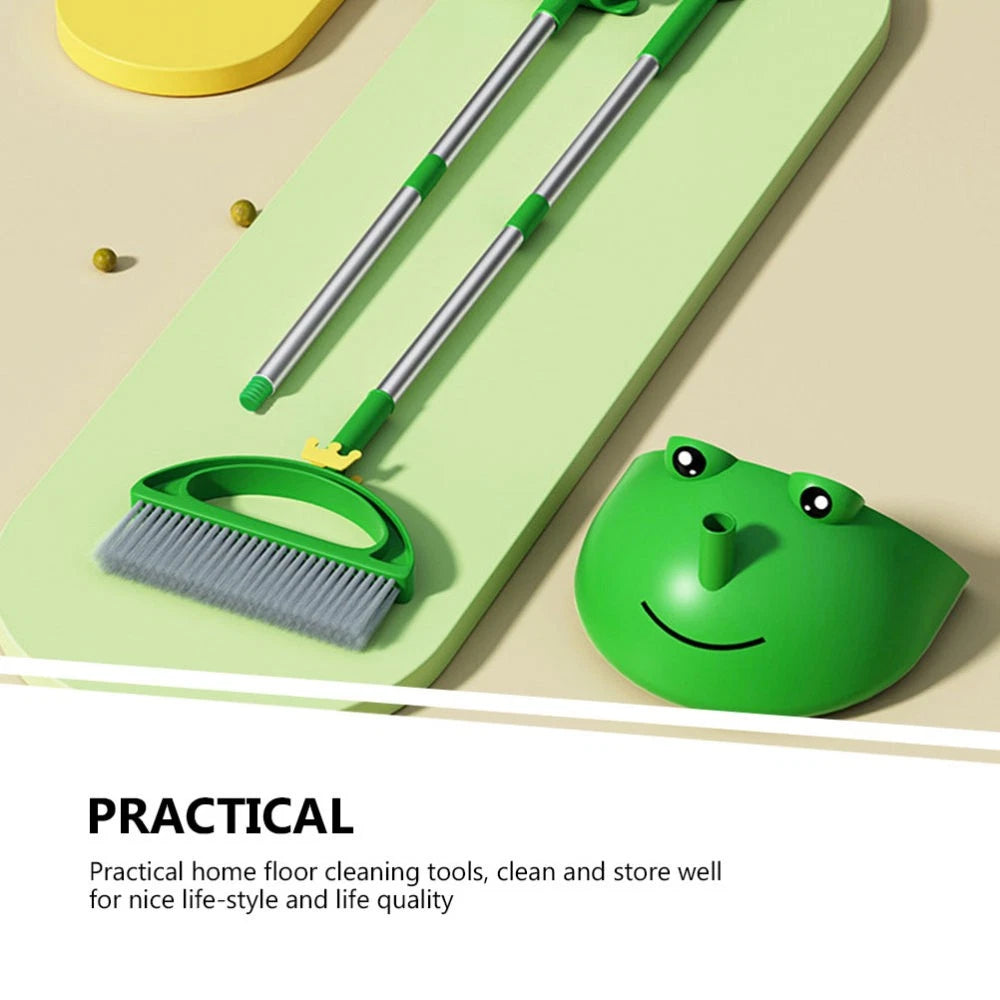 Children's Broom Set Toddler Student Household Sweeper Dustpan Brush