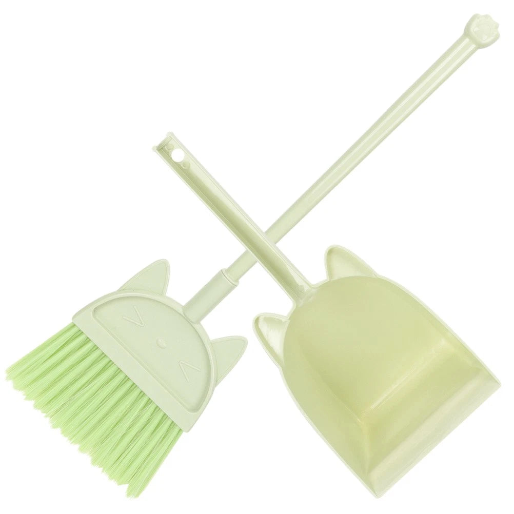 Children's Broom Set Cleaning Kids Childs Dustpan Brush Toddler Small Classroom