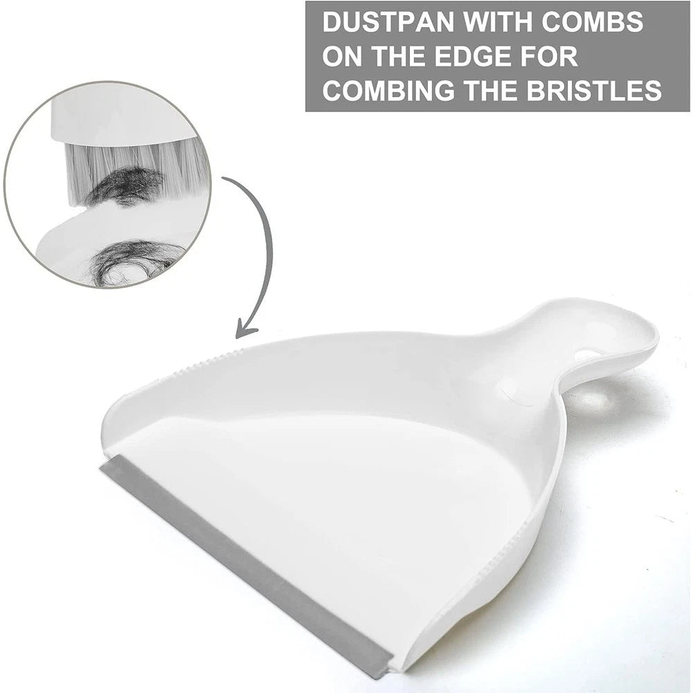 Small Broom and Dustpan Set, Handheld Dust Pan with Cleaning Brush Combo5179