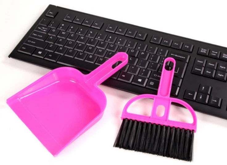 10pcs Desktop cleaning brush computer keyboard brush Mini broom dustpan set