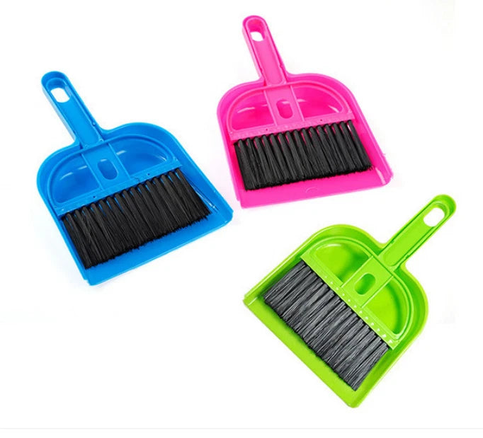 10pcs Desktop cleaning brush computer keyboard brush Mini broom dustpan set
