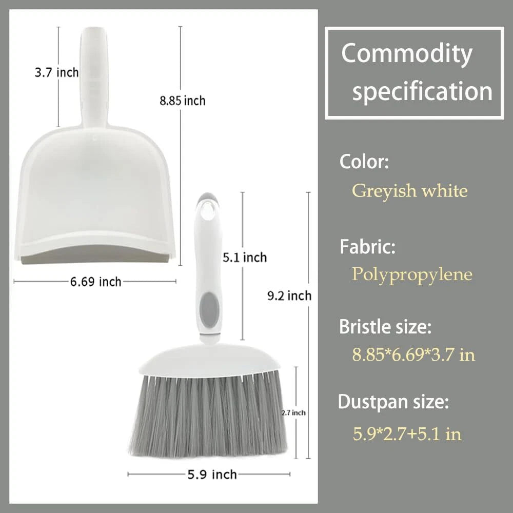 Broom Dustpan Brush Small Dust pan  Small Dustpan and Brush Set Mini Broom an...