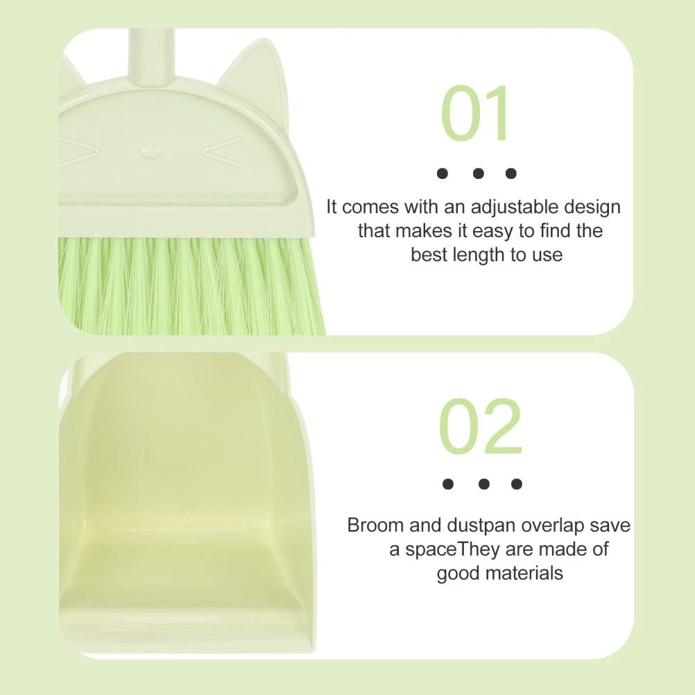 Children's Broom Set Cleaning Kids Childs Dustpan Brush Toddler Small Classroom