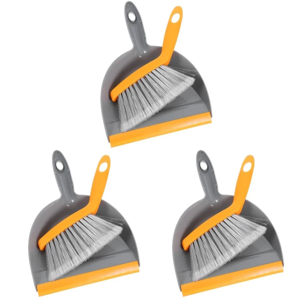 1 Set Desktop Dustpan Brush Set Small Mini Scrubber Dust Pan Broom Cleaning