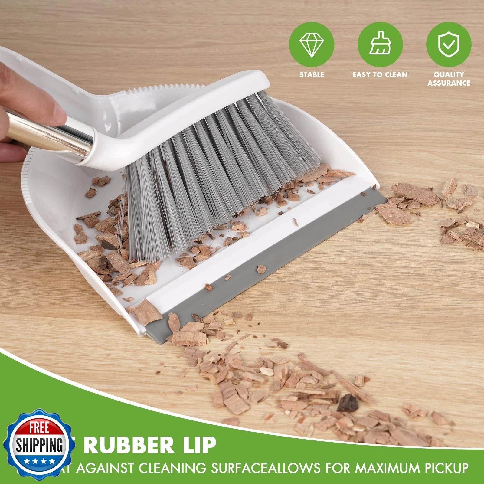 Zehrai Small Broom and Dustpan Set, Dustpan and Brush Set, Small Brush and Du