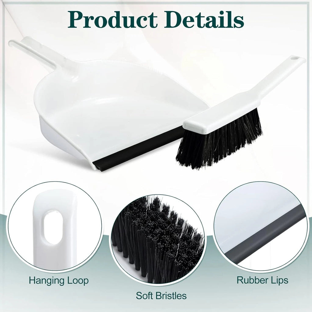 12-piece mini broom and dustpan set, portable handheld broom set