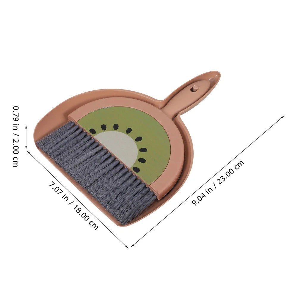 Mini Broom Set Desktop Dust Cleaner Small Dustpan Child Travel with