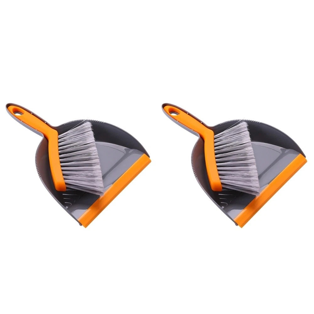 2 Count Mini Broom Set Dust Pan and Brush Sets Brushes Hand Dustpan