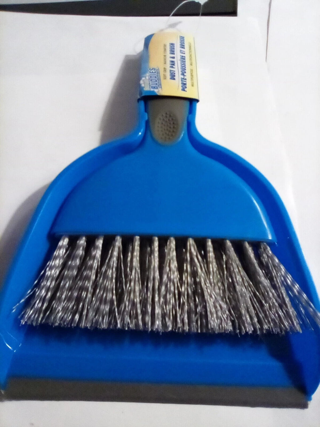 NEW Cleaning Dust Pan & Brush by Scrub Buddies Whisk Broom Portable Set FREE S&H