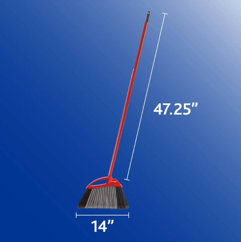 Power Corner Pet Pro Angle Broom with Step on Dust Pan - Pack Of 2