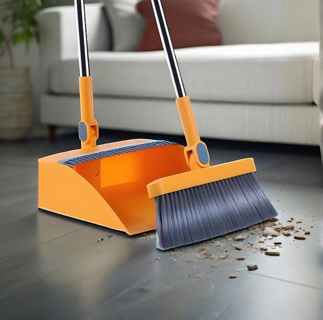 Household Broom Folding Dustpan Kit Combination Broom Wiper Blade Hair Sweeping