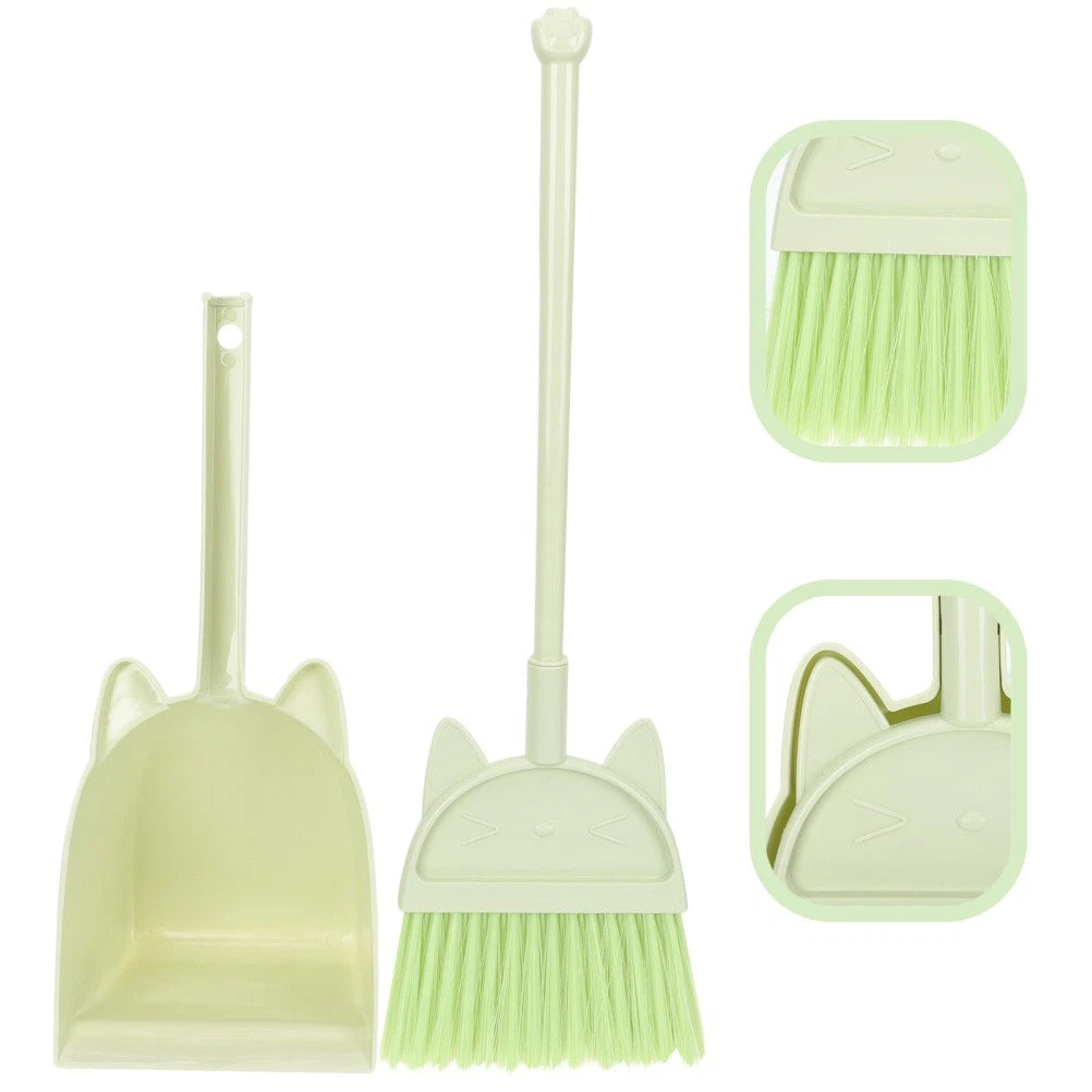 Children's Broom Set Cleaning Kids Role Play Toddler Dust Pan Mini Dustpan