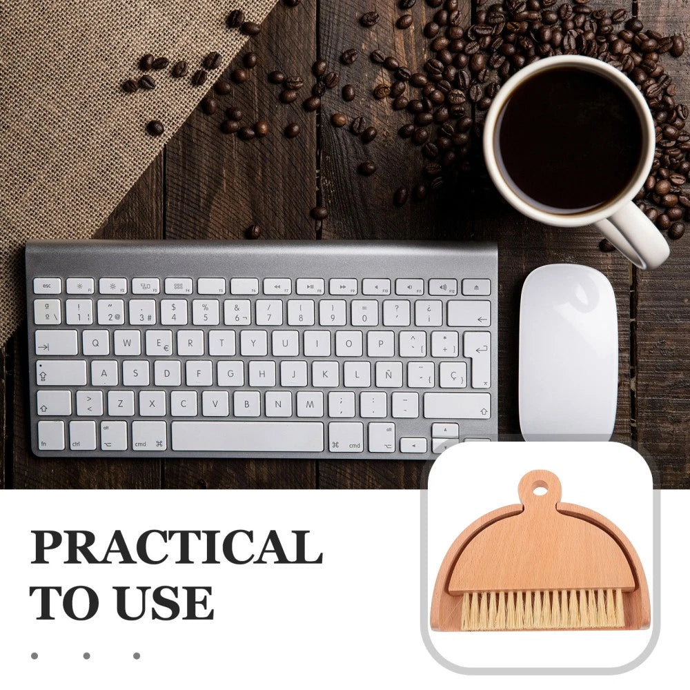 Desktop Cleaning Brush Set Sweeping and Dustpan Child Dad Broom Kit Small Hand