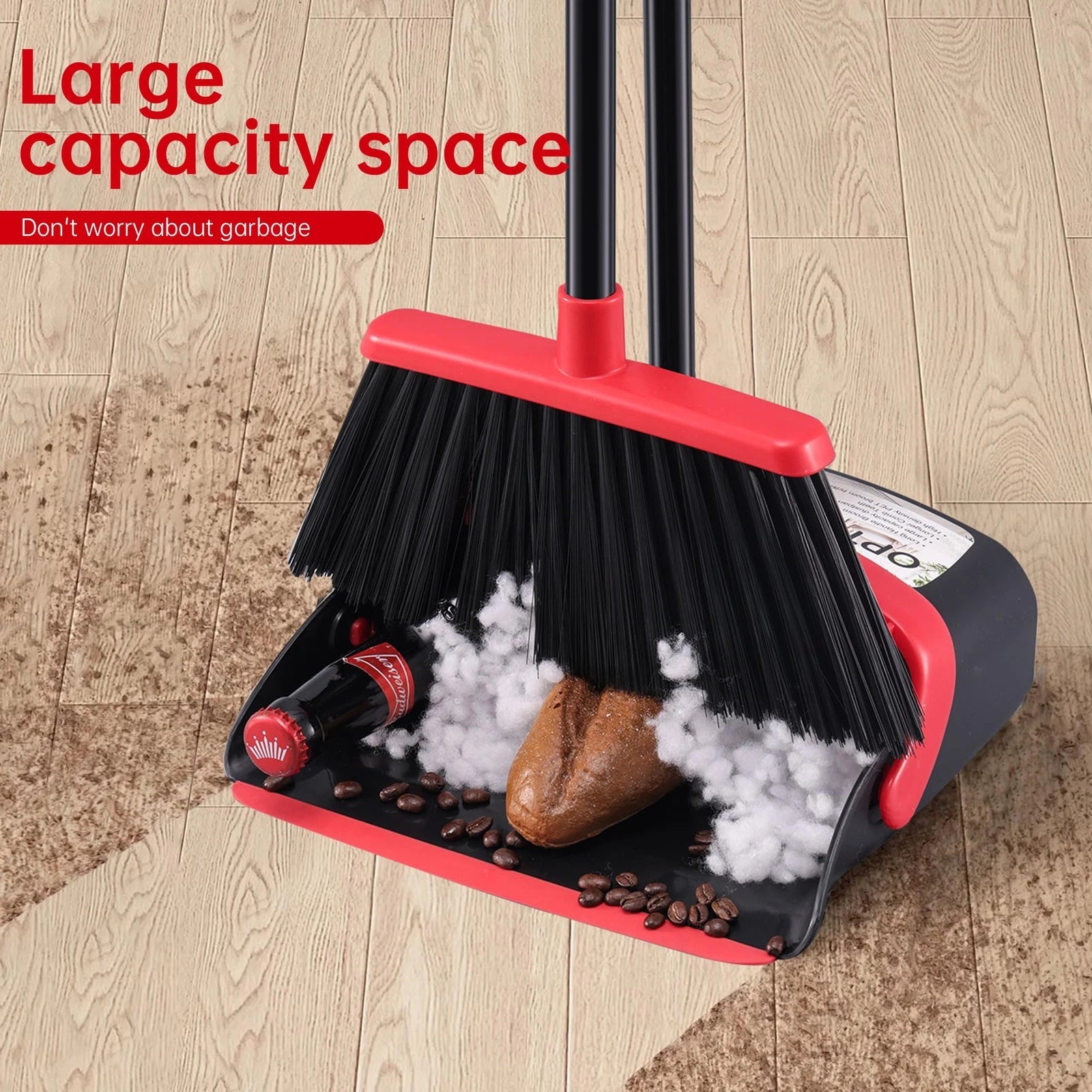 Broom With Dustpan Combo Set Hand Broom And Dustpan Set For Sweeping Indoor Angl