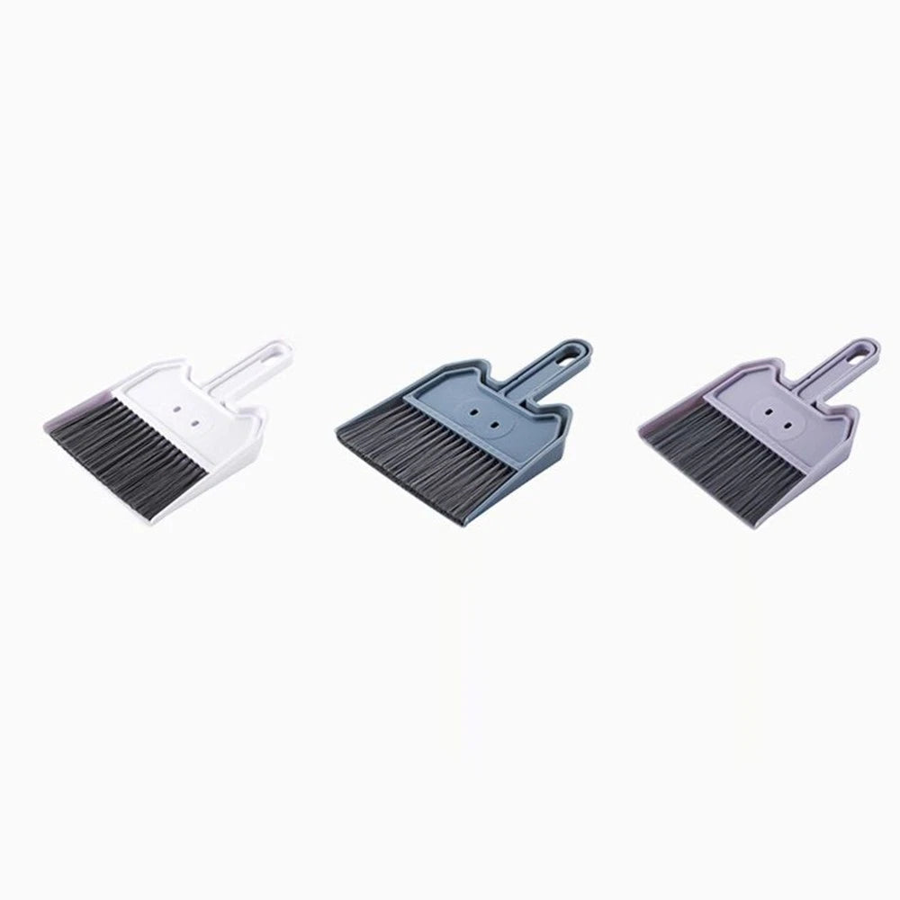 2 Sets Keyboard Cleaning Brush Child Mini Broom and Dustpan Desk Supplies