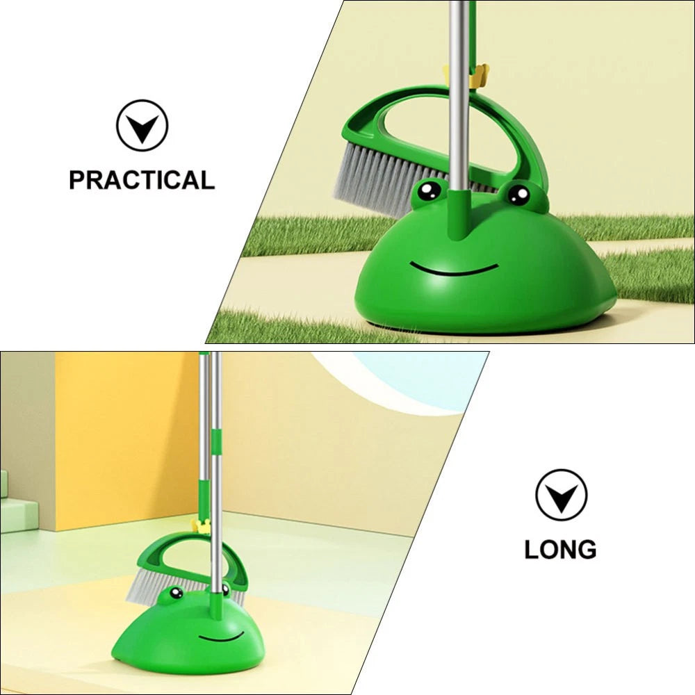 Children's Broom Set Toddler Student Household Sweeper Dustpan Brush