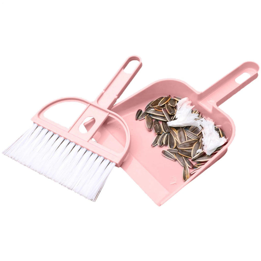 1PC Mini Hand Broom And Dustpan Set Small Dust Pans With Brush Set Cleaning NEW