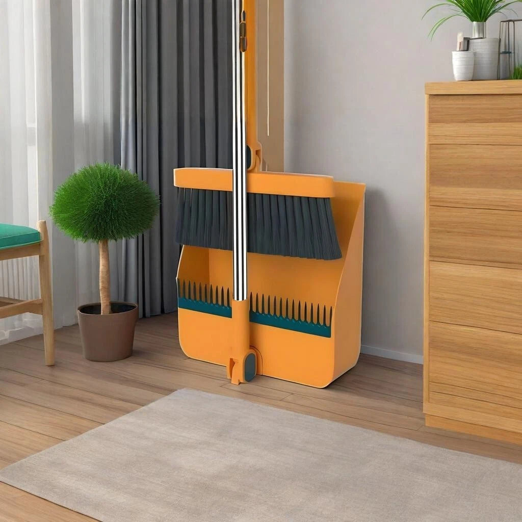 Household Broom Folding Dustpan Kit Combination Broom Wiper Blade Hair Sweeping