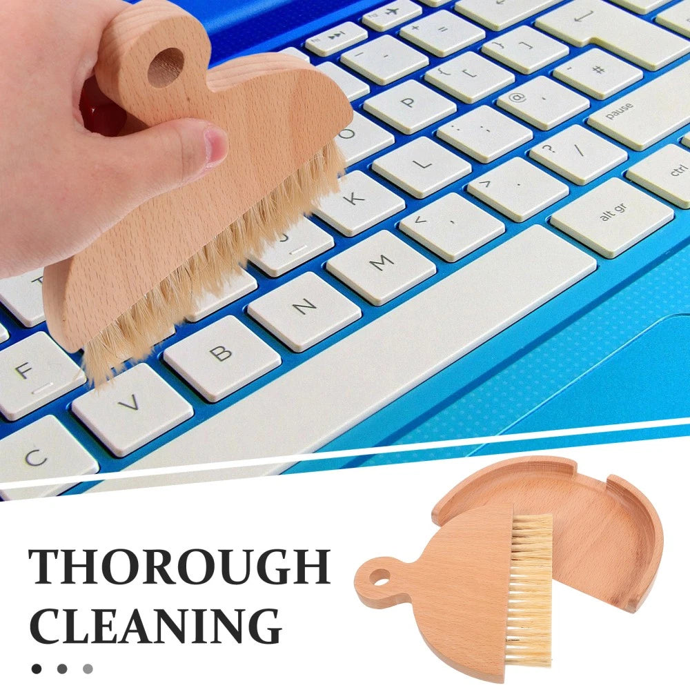 Desktop Cleaning Brush Set Sweeping and Dustpan Child Dad Broom Kit Small Hand