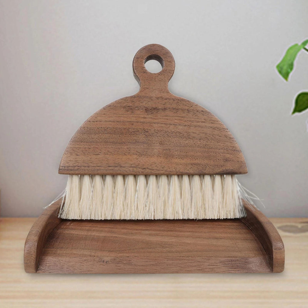 Small Hand Broom and Dustpan Set Sweep Cleaning Brush for Sofa Table Kitchen