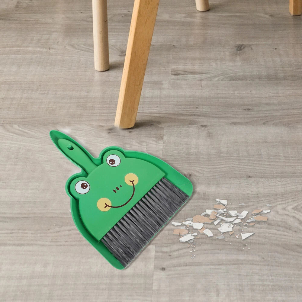 2 Sets Desktop Cleaning Brush Portable Mini Broom Dustpan And Small