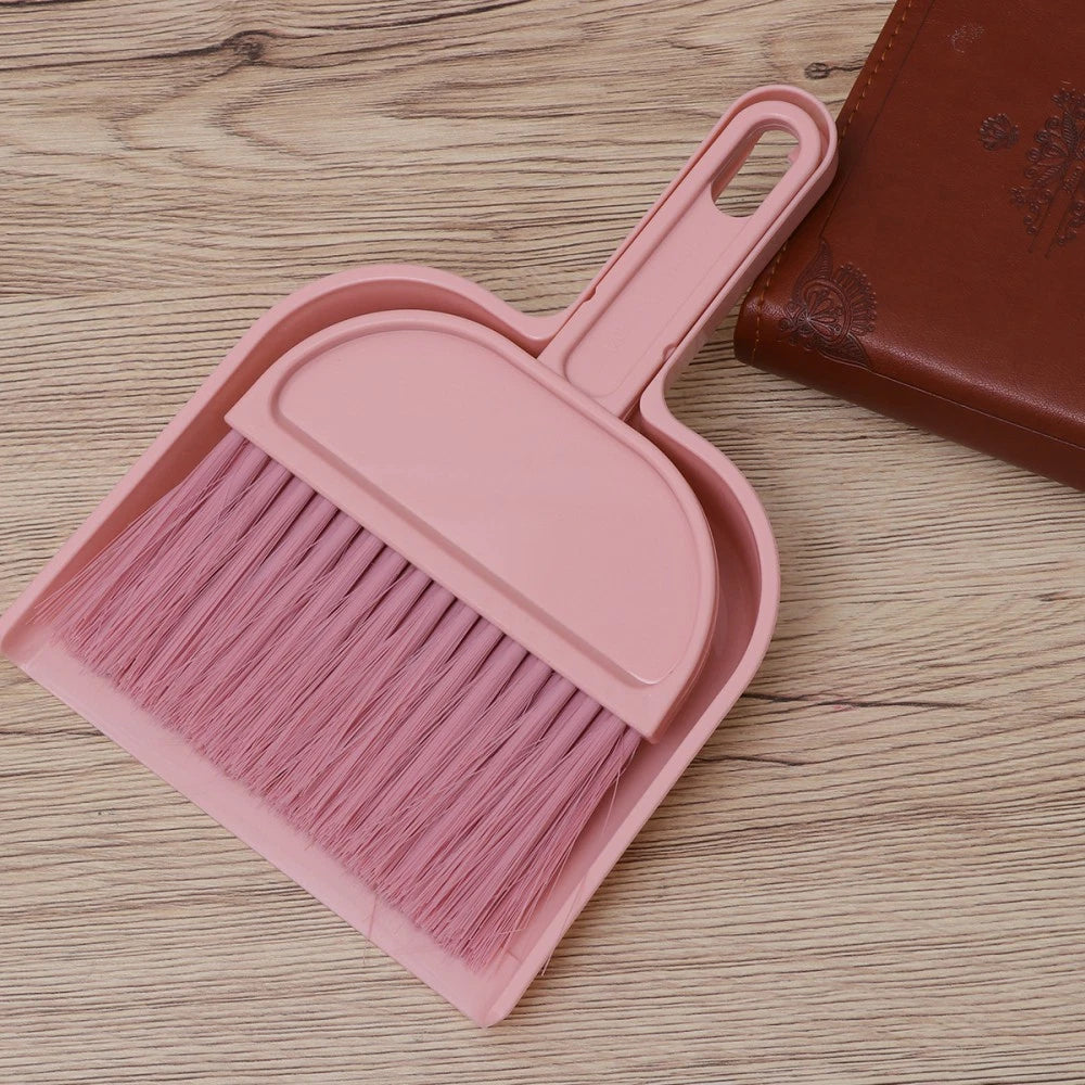 Mini Broom Dustpan Set Hand Whisk Pet Hair Removal Kitchen Gadgets
