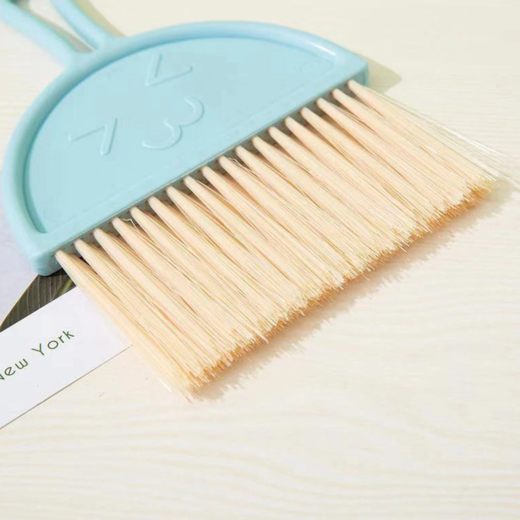 1Set Mini Hand Cleaning Broom And Dustpan Set Small Dust Pans With Brush