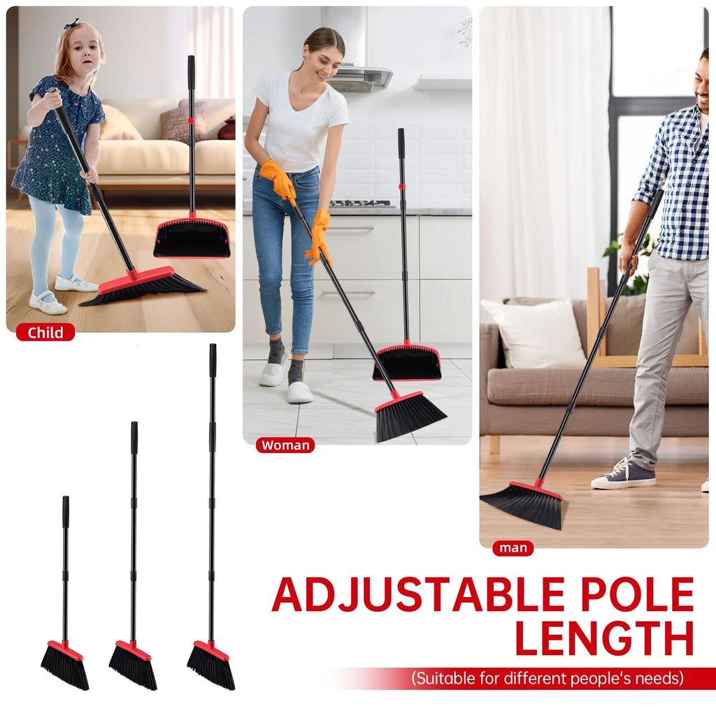 Broom With Dustpan Combo Set Hand Broom And Dustpan Set For Sweeping Indoor Angl