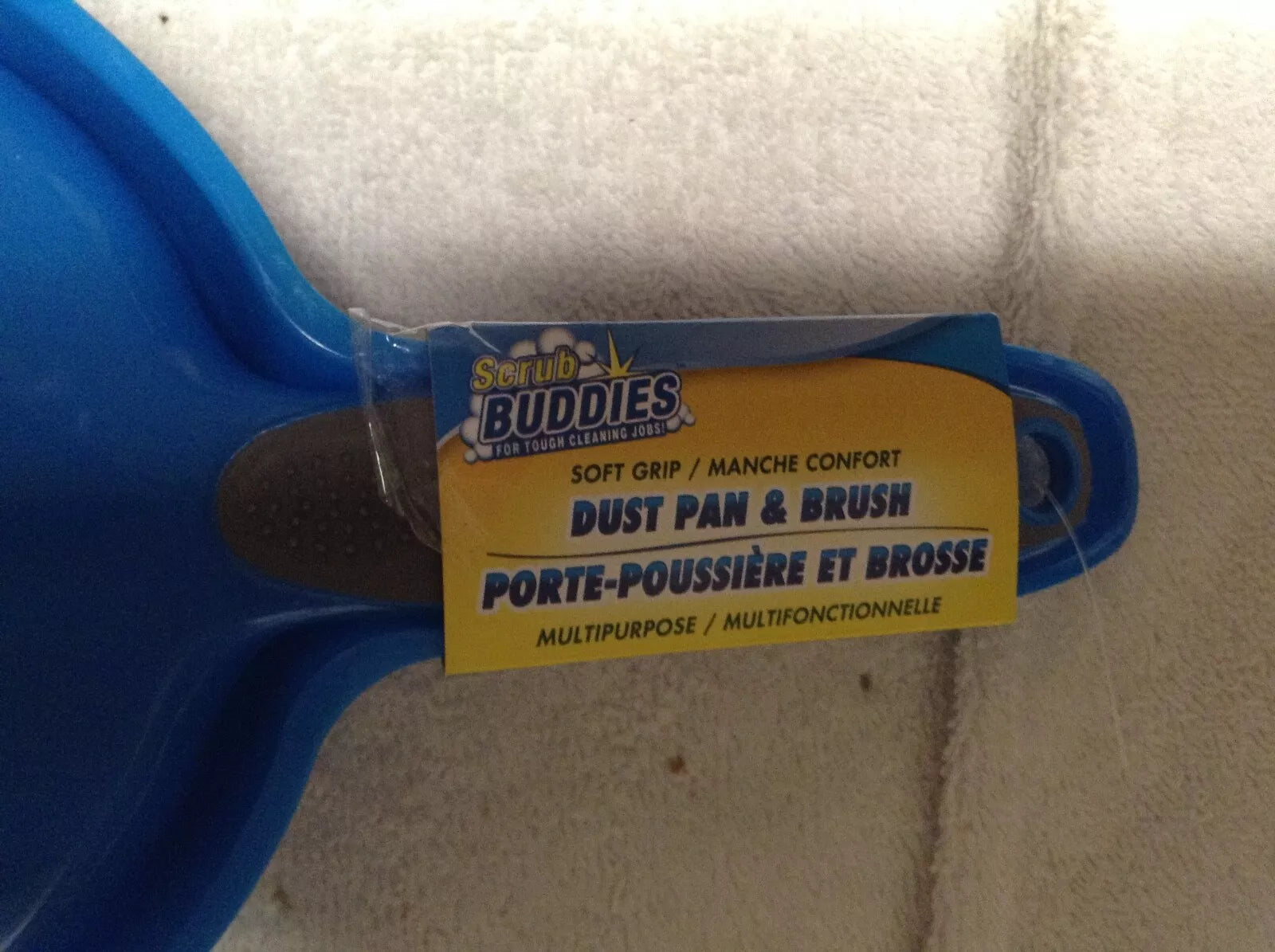 NEW Cleaning Dust Pan & Brush by Scrub Buddies Whisk Broom Portable Set FREE S&H
