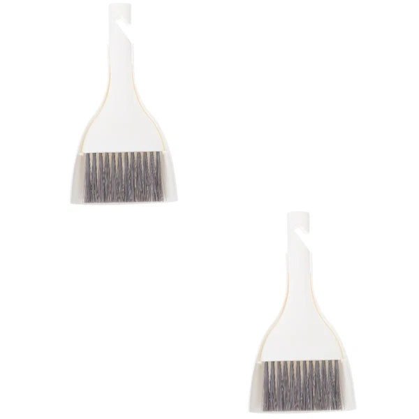2 Sets Mini Dustpan Broom Desktop Cleaner Hand Cleaning Supplies