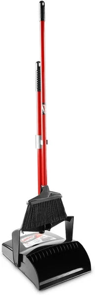 Durable Stainless Steel Lobby Broom and Dustpan Set - Ideal for Home & Office