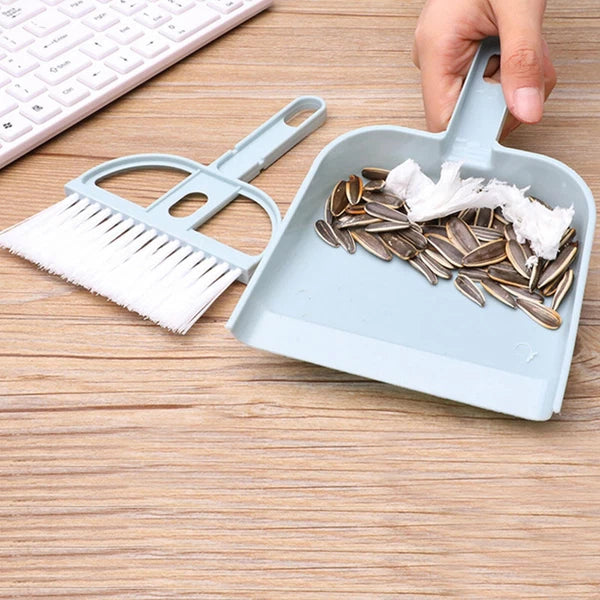 1PC Mini Hand Broom And Dustpan Set Small Dust Pans With Brush Set Cleaning NEW