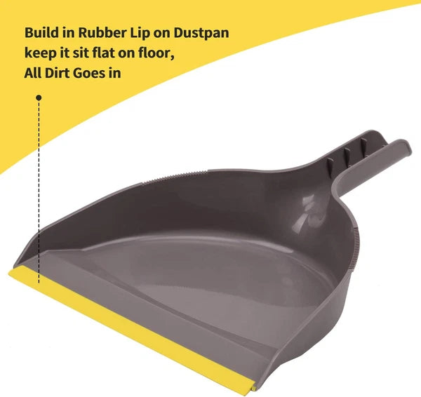 Broom and Dustpan Set,IndoorBroom with Dust pan Combo Set for Home,Angle Kitchen
