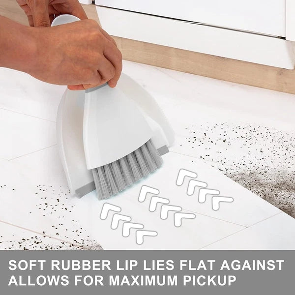 Small Broom and Dustpan Set, Handheld Dust Pan with Cleaning Brush Combo5179