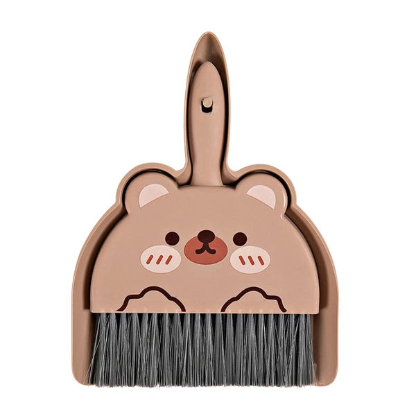 Dustpan and Brush Set Cartoon Mini Portable Cleaning Broom