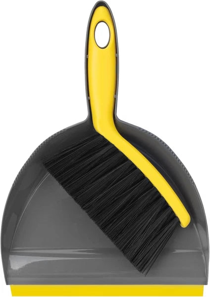 Dustpan and Broom Set Small,Mini Handheld Dust pan with Cleaning Brush Combo fo