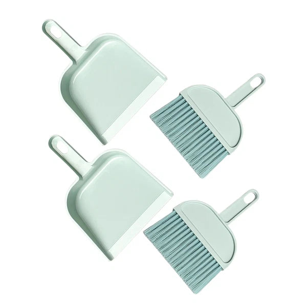 Desktop Broom Set Child Car Detailing Brush Dust Pan with Handle
