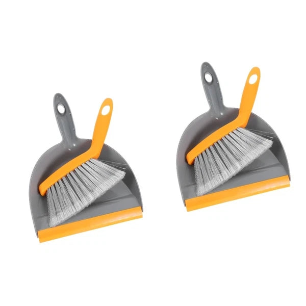 1 Set Desktop Dustpan Brush Set Small Mini Scrubber Dust Pan Broom Cleaning