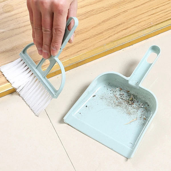 6 Sets Cleaning Artifact Miniature Brush and Dustpan Bulk Broom Tiny