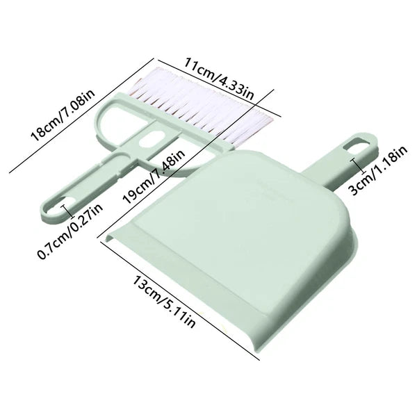 1PC Mini Hand Broom And Dustpan Set Small Dust Pans With Brush Set Cleaning NEW