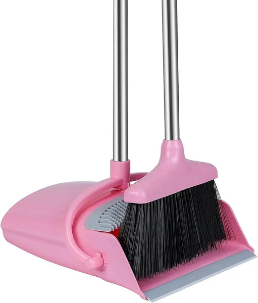 Broom Dustpan Set Broom Dustpan Combo Set Home Office Kitchen Pink