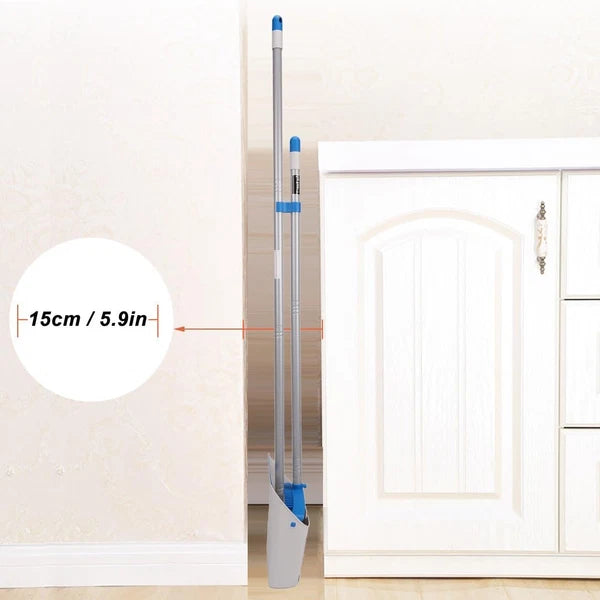 Treelen Long Handle Broom and Dustpan Set,Upright Dust Pan Combo for Home, Kitch