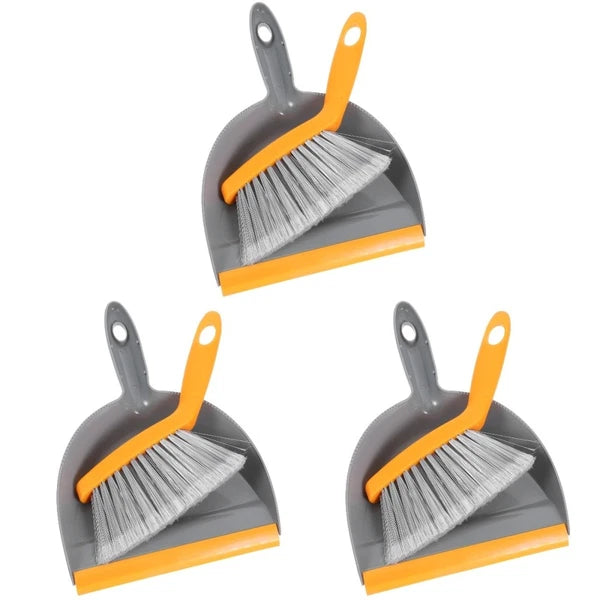 1 Set Desktop Dustpan Brush Set Small Mini Scrubber Dust Pan Broom Cleaning