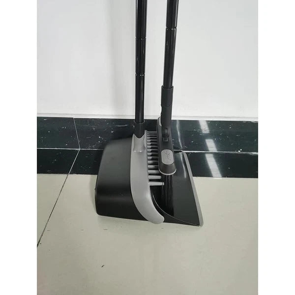 Broom & Dustpan Set Extendable Swivel Brush Comb Teeth Cleaning Multifunctional