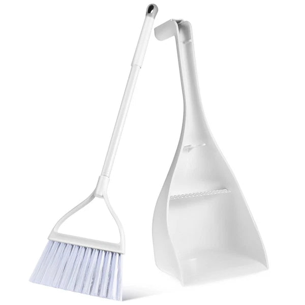 Mini Broom and Dustpan Combination Dad Office Small Duster Plastic Desktop with