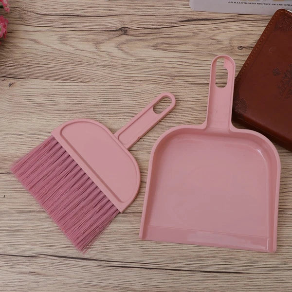 Mini Broom Dustpan Set Hand Whisk Pet Hair Removal Kitchen Gadgets