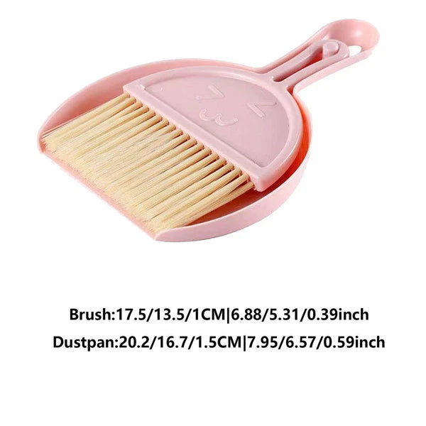 Mini Hand Broom and Dustpan Set Small Dust Pans with Brush Set