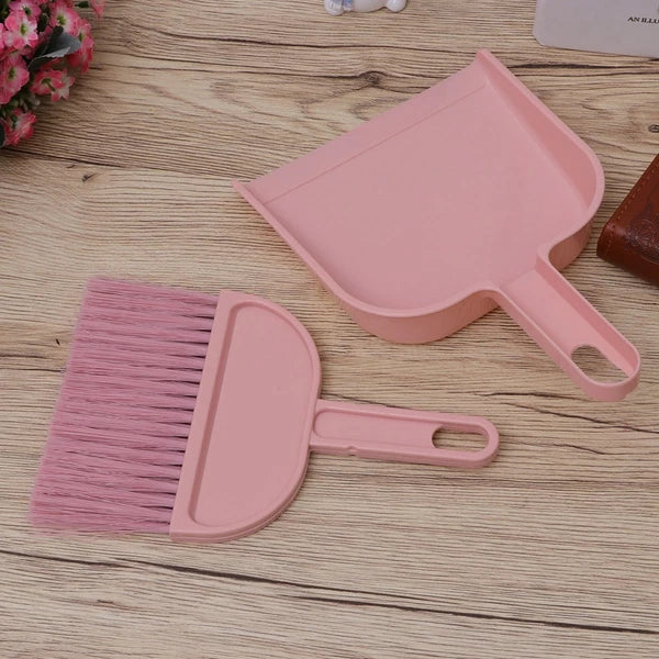 Mini Broom Dustpan Set Hand Whisk Pet Hair Removal Kitchen Gadgets