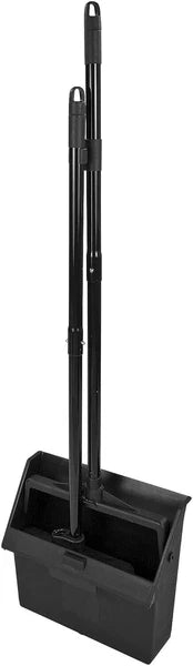 Duo-Pan Upright Dust and Broom Set with Clip for Floor Cleaning Restaurants