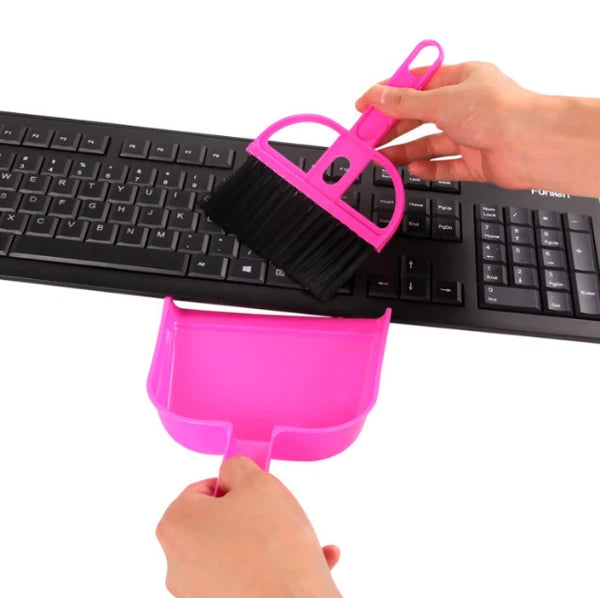 10pcs Desktop cleaning brush computer keyboard brush Mini broom dustpan set
